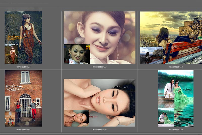 FPL014 - 50 PSD Layout chỉnh sửa màu + Skin retouch da nâng cao