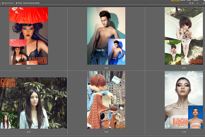FPL016 - Fashion PSD layout tách lớp