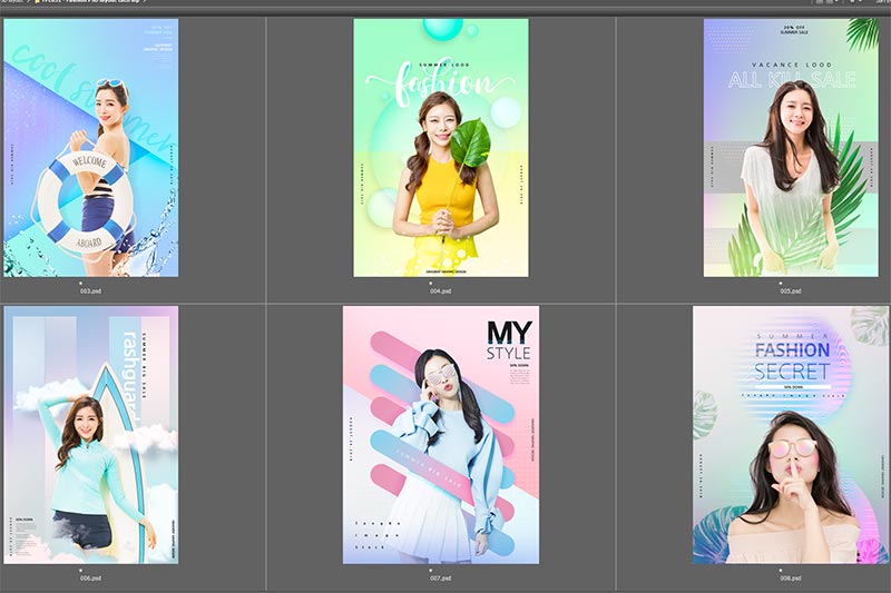 FPL031 - Fashion PSD layout tách lớp