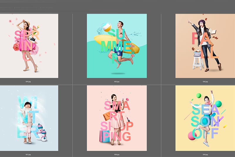 FPL048 - Fashion PSD layout tách lớp
