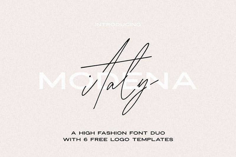Font Chữ Đẹp 001 - Modena-Duo-with