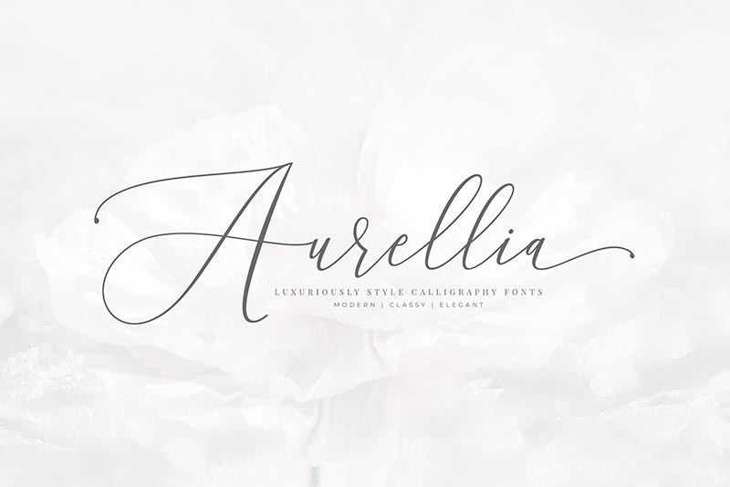 Font Chữ Đẹp 320 - Aurellia Script Classy Fonts