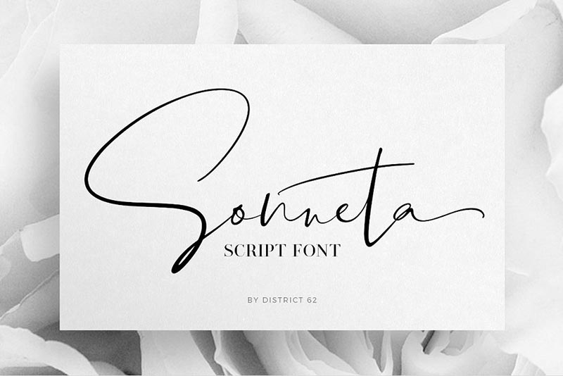 Font Chữ Đẹp 002 - Sonneta Script
