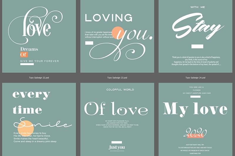 Text Typo Độc Quyền Sadesign - TPSD 003