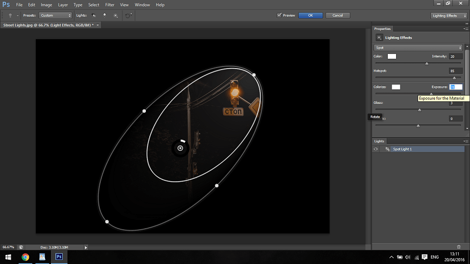 thay đổi trong lighting effects