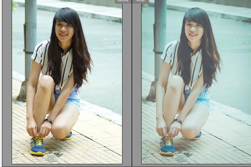 blend màu vintage trong photoshop