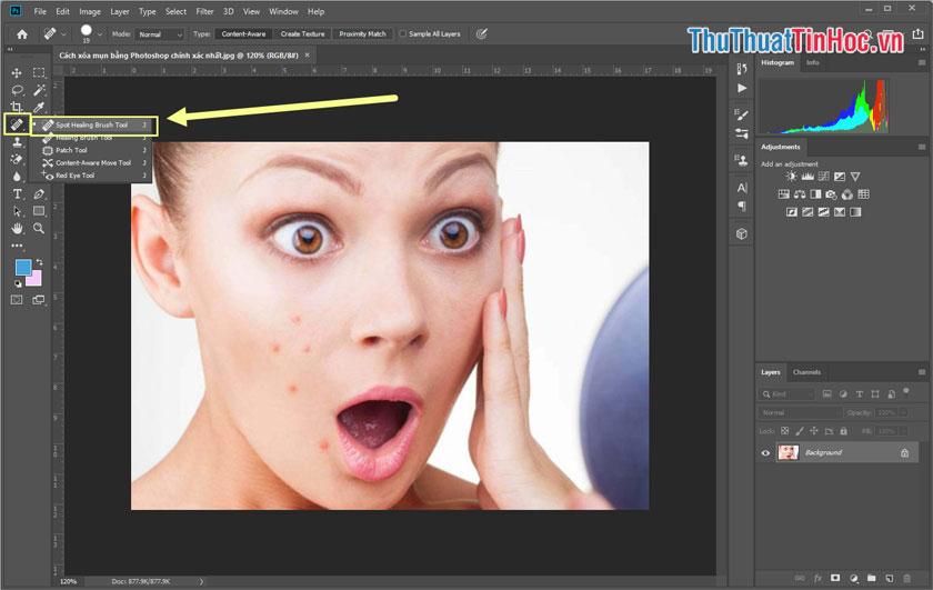Healing Brush Tool photoshop