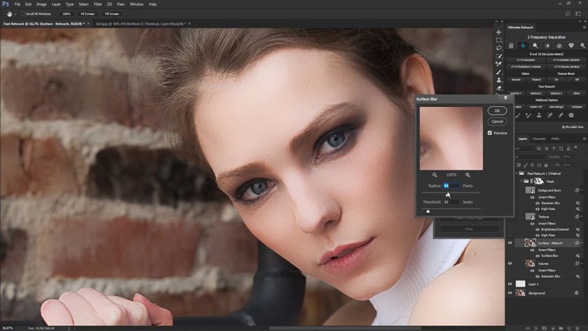 Surface Blur photoshop