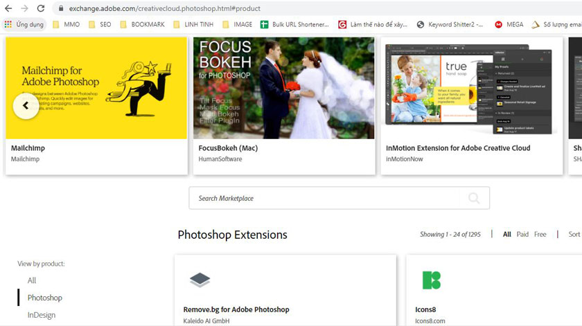 Adobe Exchange photoshop extension