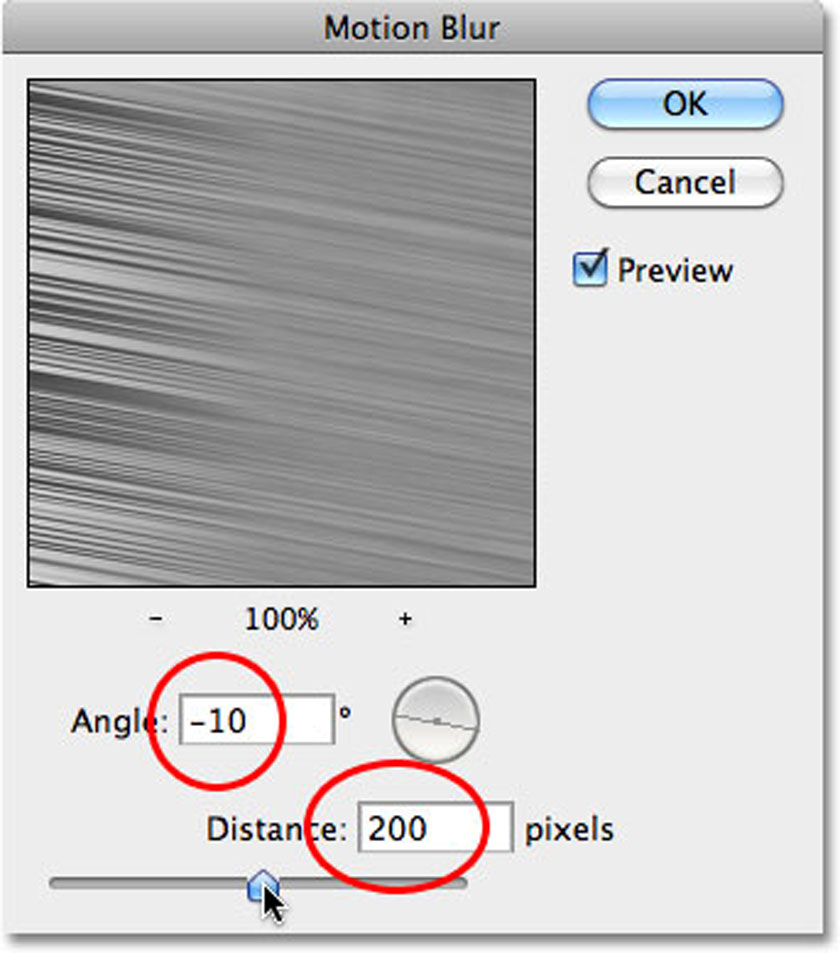 Angle -10, distance 200