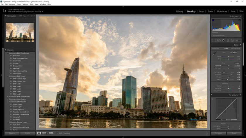 Ảnh HDR sau khi ghép bằng Lightroom