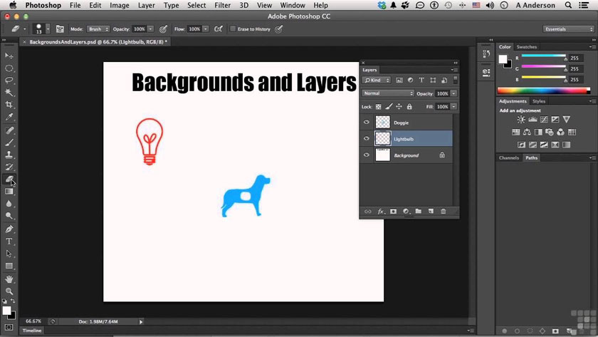 Background layer photoshop