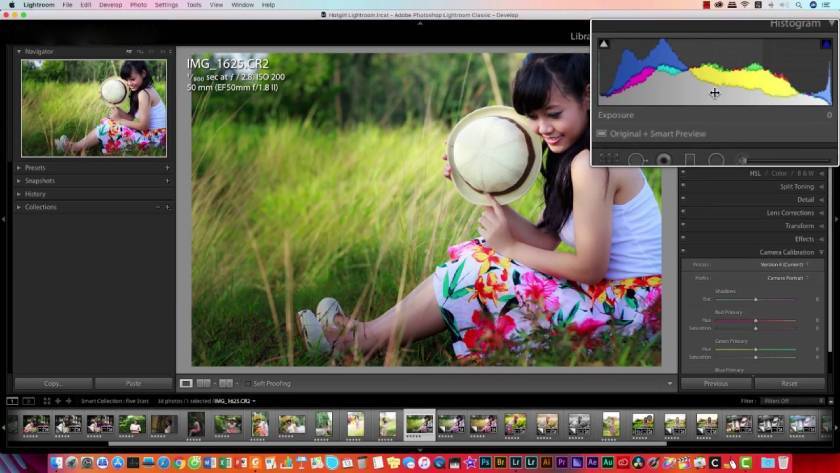 Bỏ qua biểu đồ Histogram khi chỉnh ảnh trên Lightroom