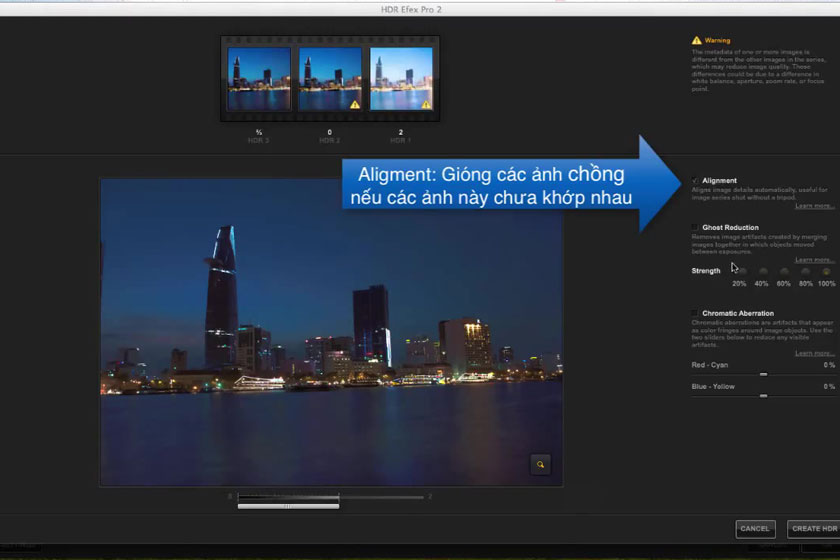 Chức năng Aligment