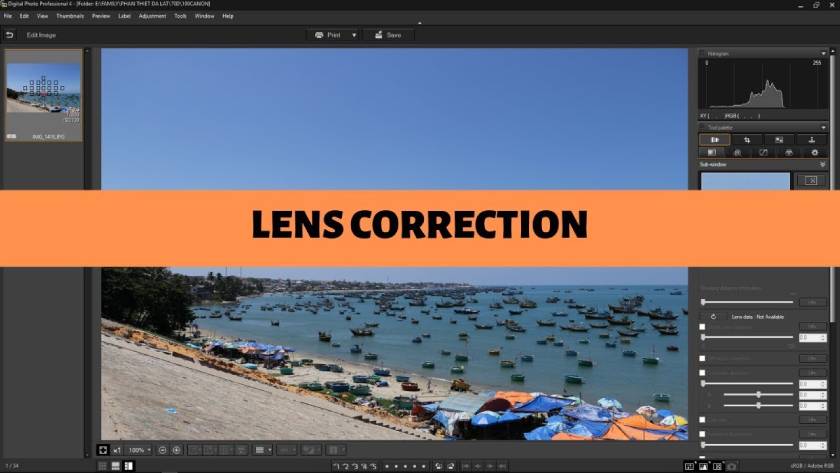 lens correction lightroom