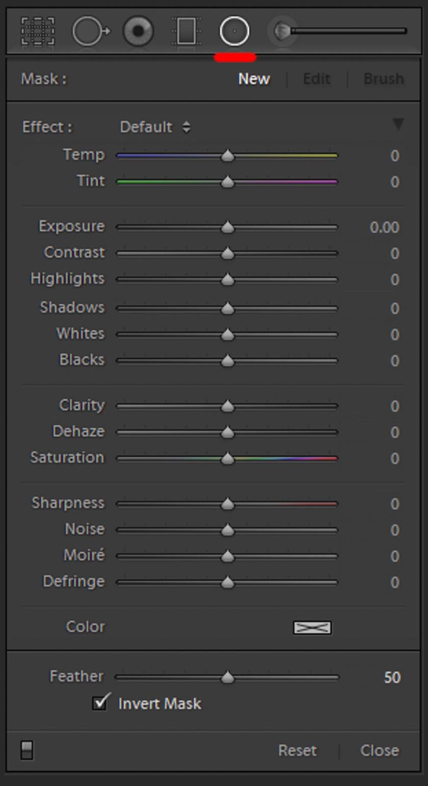 lightroom gradient và radial filter