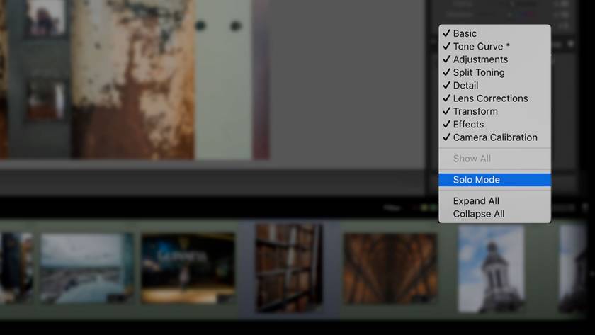 Solo mode: tính năng ẩn trên lightroom