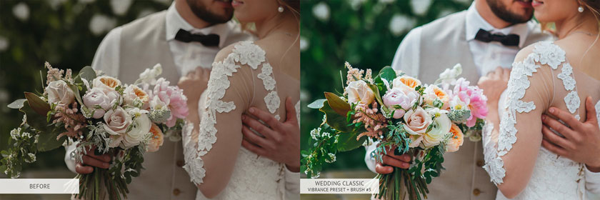 Wedding classic vibrance preset