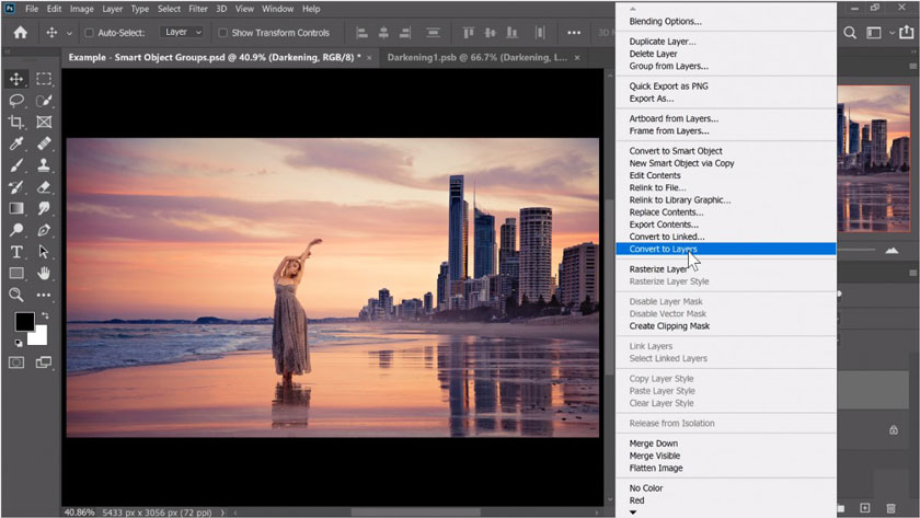 Smart Objects photoshop 2020