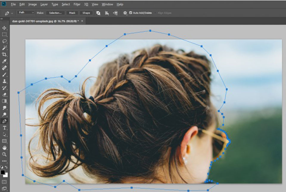 bước 1 dùng refine edge photoshop