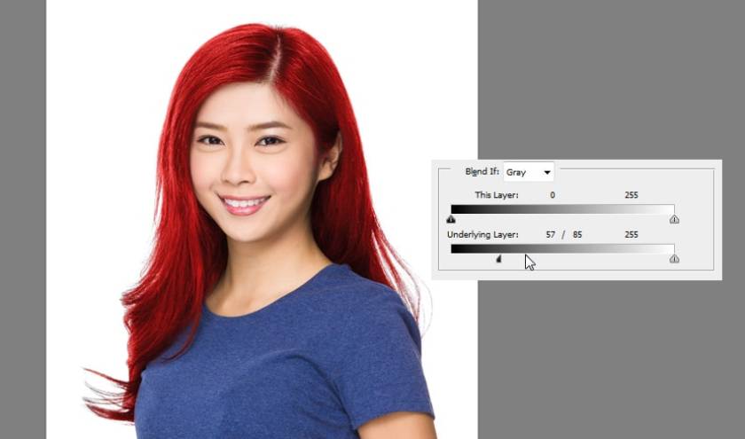 bước 4 đổi màu tóc photoshop 2