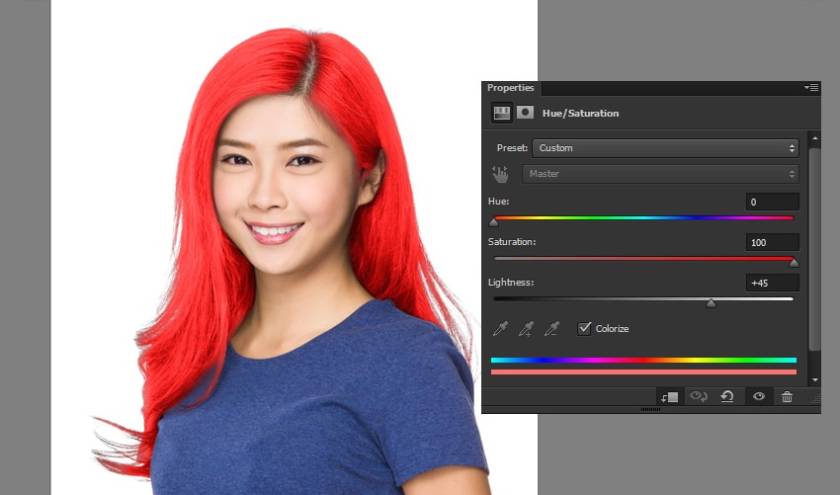 bước 4 đổi màu tóc photoshop