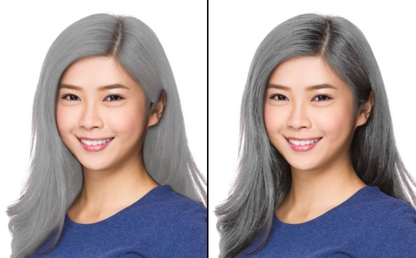 bước 5 đổi màu tóc photoshop 2