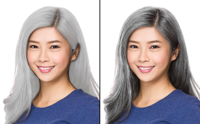 bước 5 đổi màu tóc photoshop 3