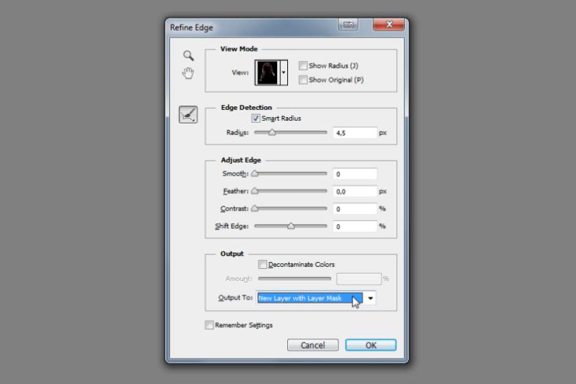 bước 6 chọn tóc photoshop