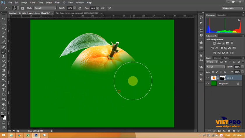 dùng brush tool