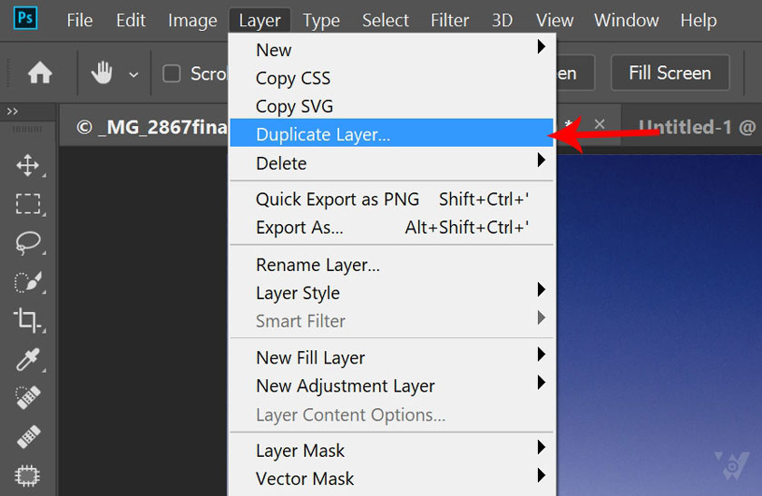 Duplicate layer