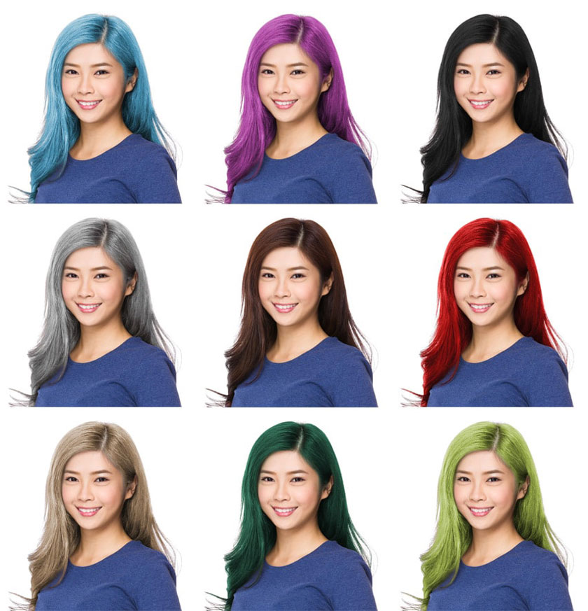 kết quả đổi màu tóc photoshop