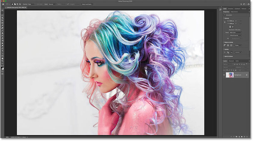 lật ảnh đối xứng photoshop