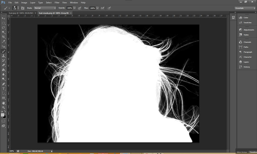 mask trong photoshop