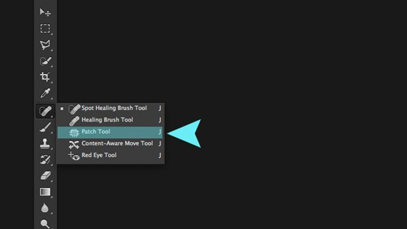 Patch tool trong photoshop