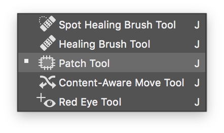 patch tool để retouch ảnh cũ