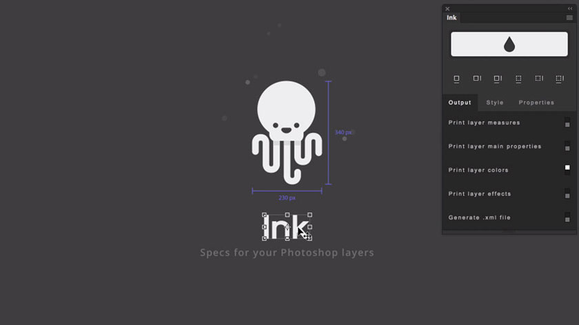 plugin photoshop ink