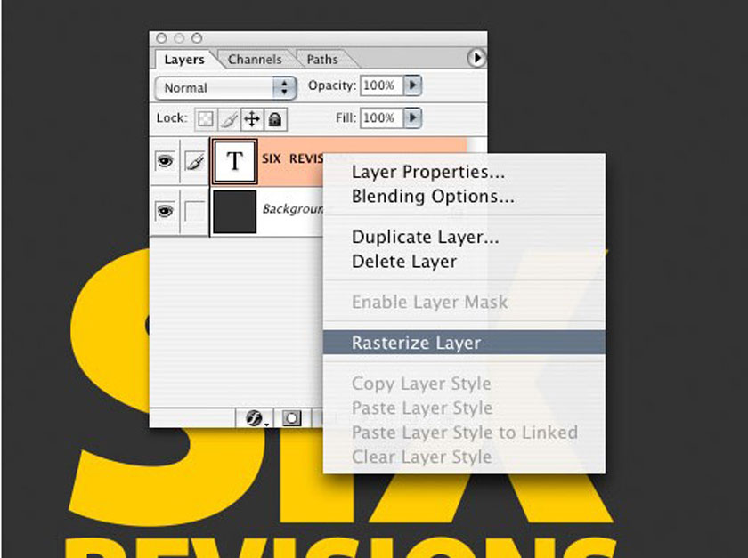 rasterize layer