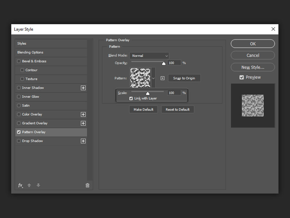scale pattern overlay