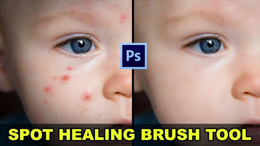 spot healing brush tool