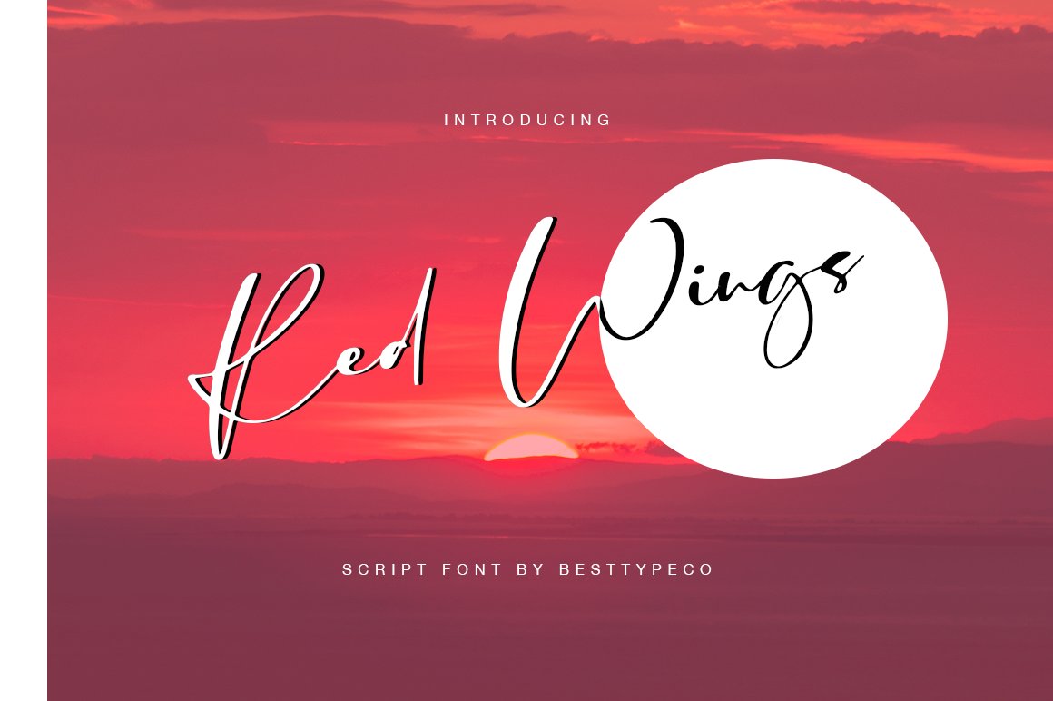 Font Chữ Đẹp 512 Red Wings