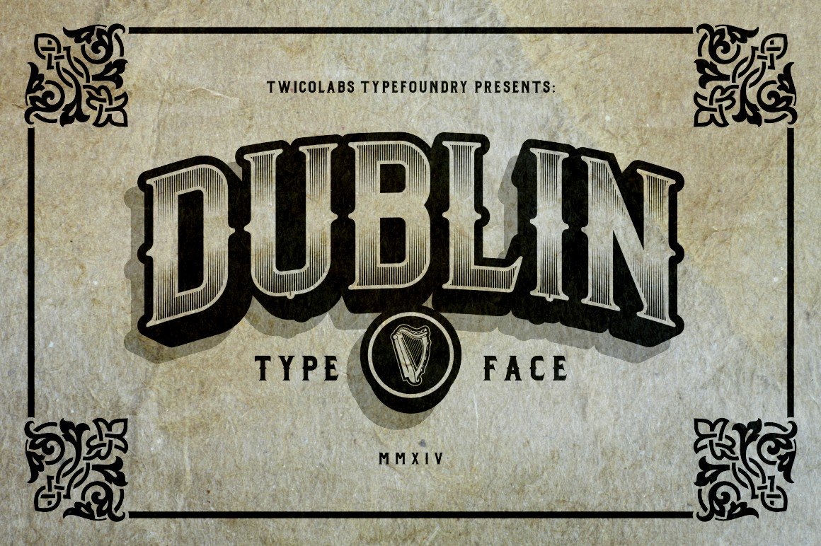 Font Chữ Đẹp 626 Dublin Spurs