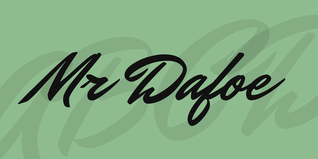 Font Chữ Đẹp 453 Mr Dafoe