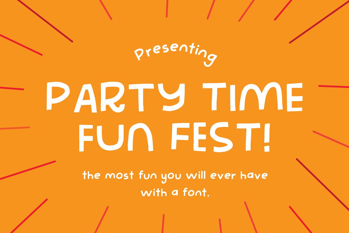 Font Chữ Đẹp 490 Party Time Fun Fest