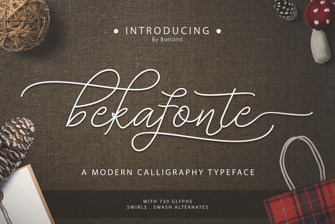 Font Chữ Đẹp 709 Bekafonte Typeface