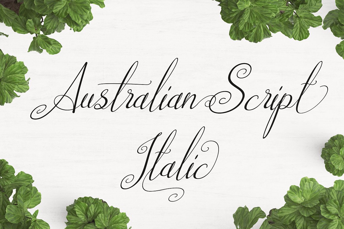 Font Chữ Đẹp 724 Australian Script Italic