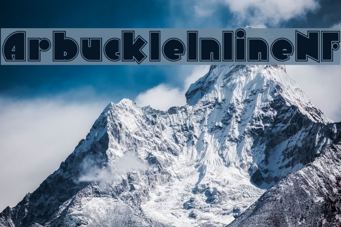 Font Chữ Đẹp 735 ArbuckleInlineNF