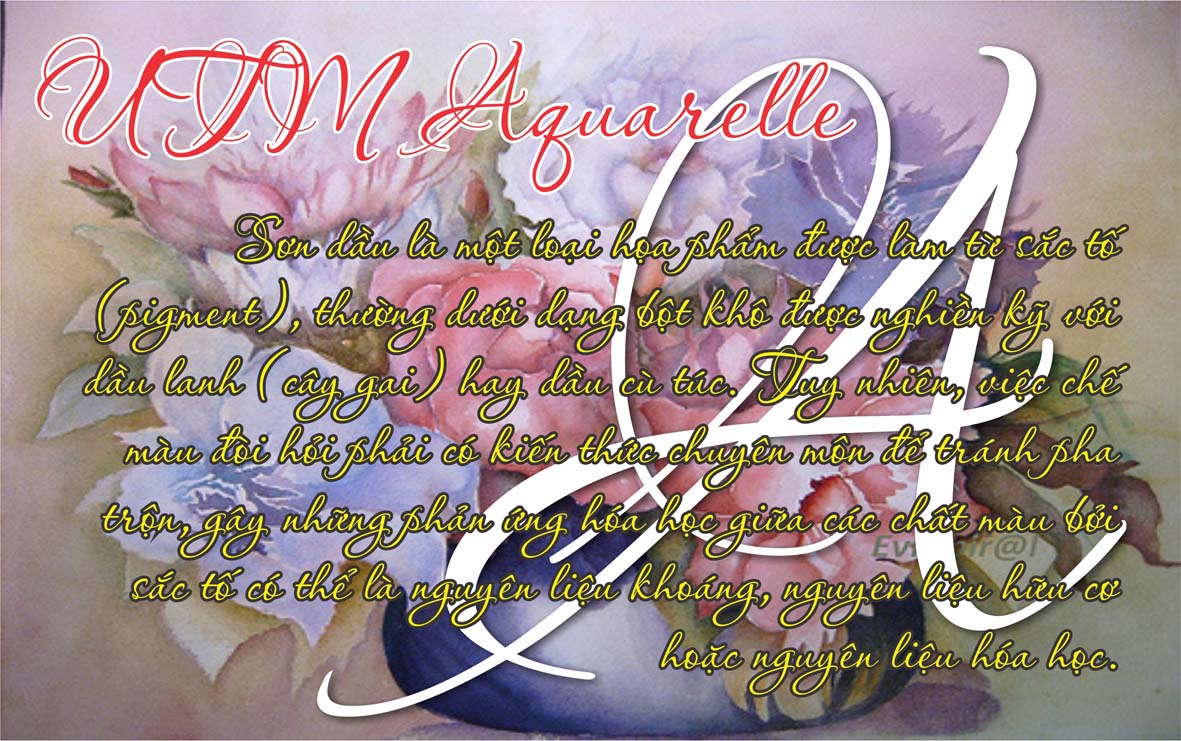 Font Chữ Đẹp 736 Aquarelle