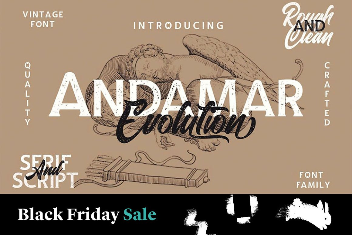 Font Chữ Đẹp 743 Andamar Font Family