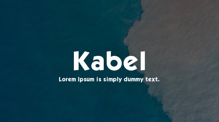 Font Chữ Đẹp 396 Kabel KT